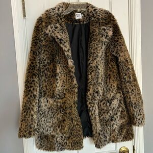 Princess Polly Cheetah Print Fur Jacket